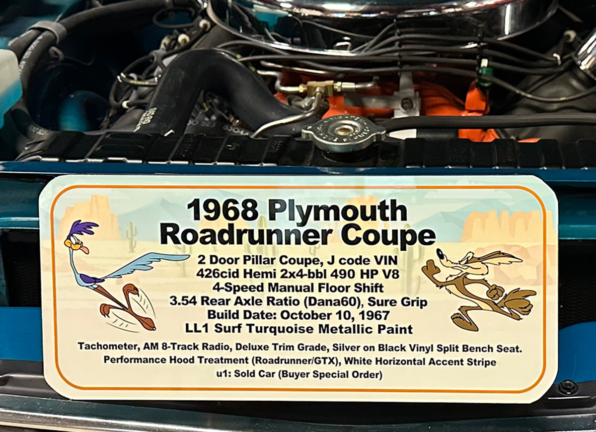 1968 Hemi Road Runner
