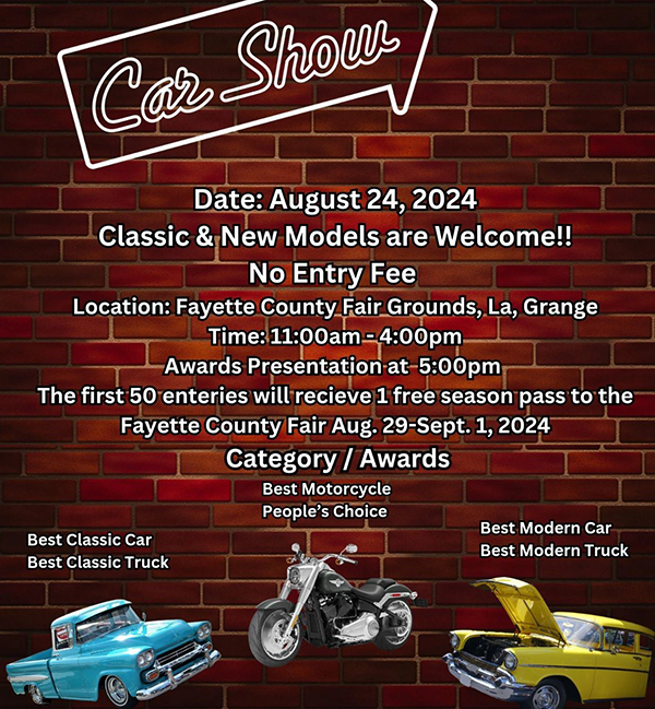Fayette County Fair Car Show 2024
